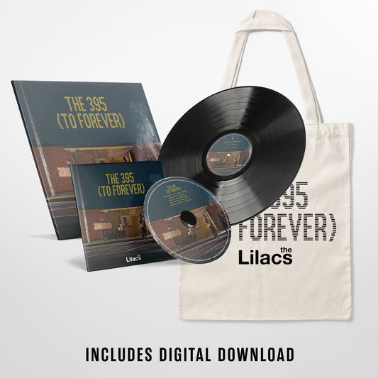 The Lilacs - 'The 395 To Forever' EP - Bundle - 'Night Bus' Black 12" Disc + CD + Tote Bag + Digital Download